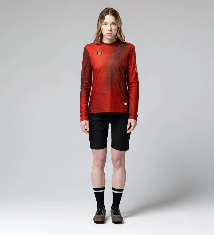 GOBIK Camiseta Mujer Manga Larga Terrain - Rooibos - Imagen 3