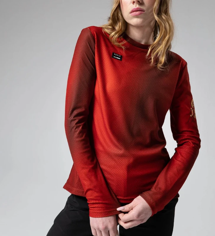 GOBIK Camiseta Mujer Manga Larga Terrain - Rooibos - Imagen 4