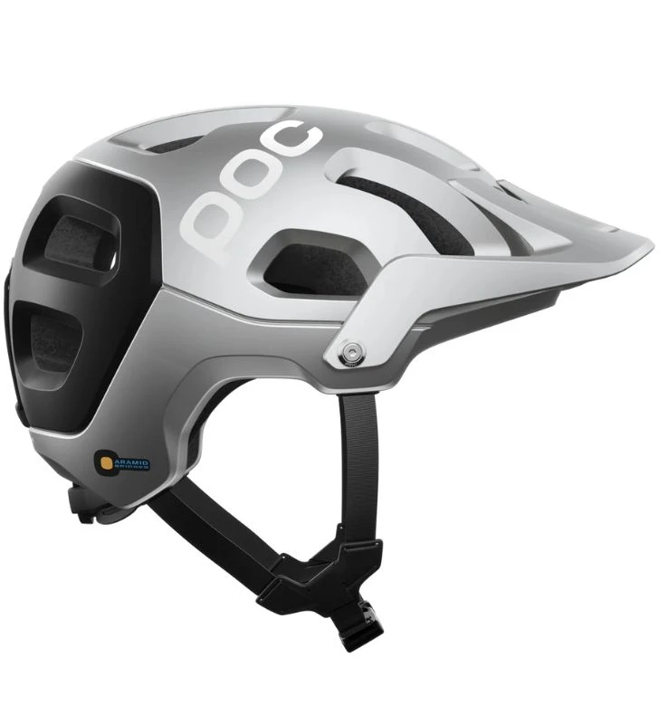 POC Casco MTB Tectal Race Mips Plata / Negro Mate - Imagen 2