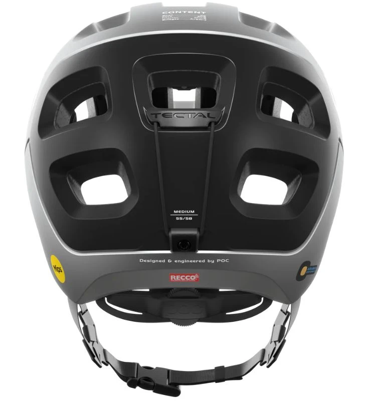 POC Casco MTB Tectal Race Mips Plata / Negro Mate - Imagen 4