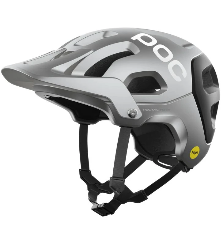 POC Casco MTB Tectal Race Mips Plata / Negro Mate