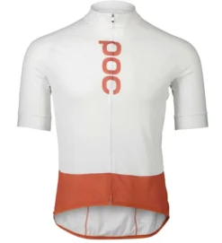 POC Maillot Manga Corta Essential Road Logo Blanco / Himalayan Salt