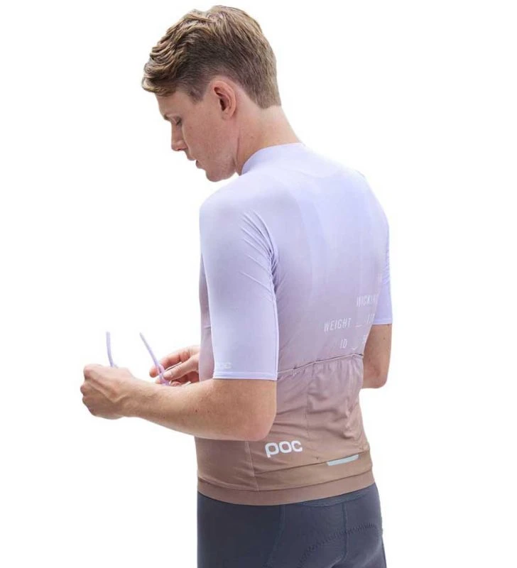POC Maillot Manga Corta Pristine Print Marrón / Morado - Imagen 4